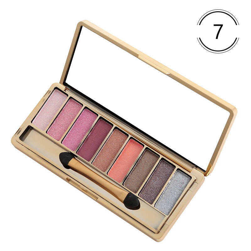 Fashion eyeshadow palette 9 colors matte eyeshadow palette glitter eye shadow makeup nude makeup set