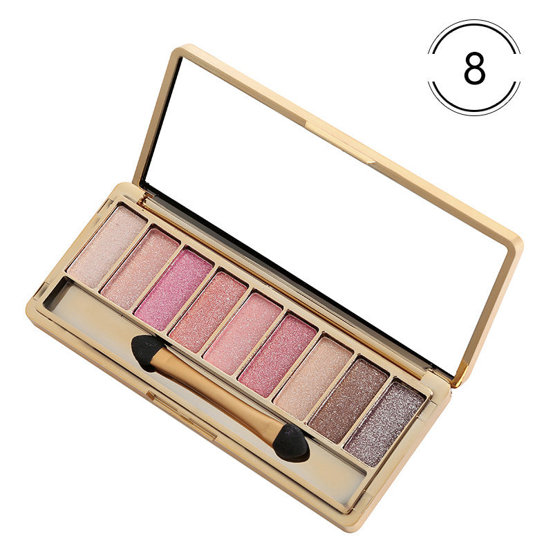 Fashion eyeshadow palette 9 colors matte eyeshadow palette glitter eye shadow makeup nude makeup set