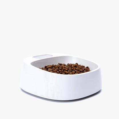 Pet weighing dog food