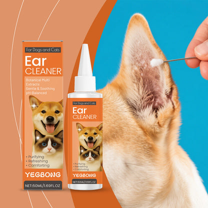 Pet Earwax Odor, Dog Ear Cleaning And Care, Moisturizing Drops