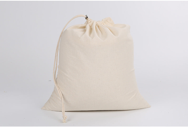 Cotton Drawstring Bag Safe Store Foods Bag Multi-Purpose Fruit Vegetable Rice Bread Shopping Bag