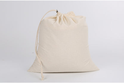 Cotton Drawstring Bag Safe Store Foods Bag Multi-Purpose Fruit Vegetable Rice Bread Shopping Bag