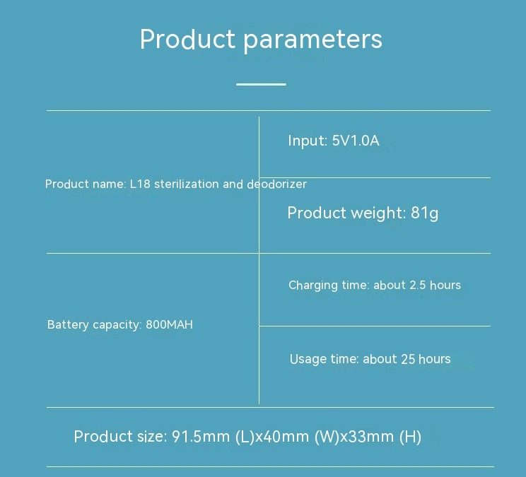 New Refrigerator Ozone Deodorant Household Sterilization Deodorant Deodorant Purifier