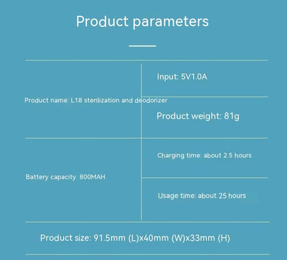 New Refrigerator Ozone Deodorant Household Sterilization Deodorant Deodorant Purifier