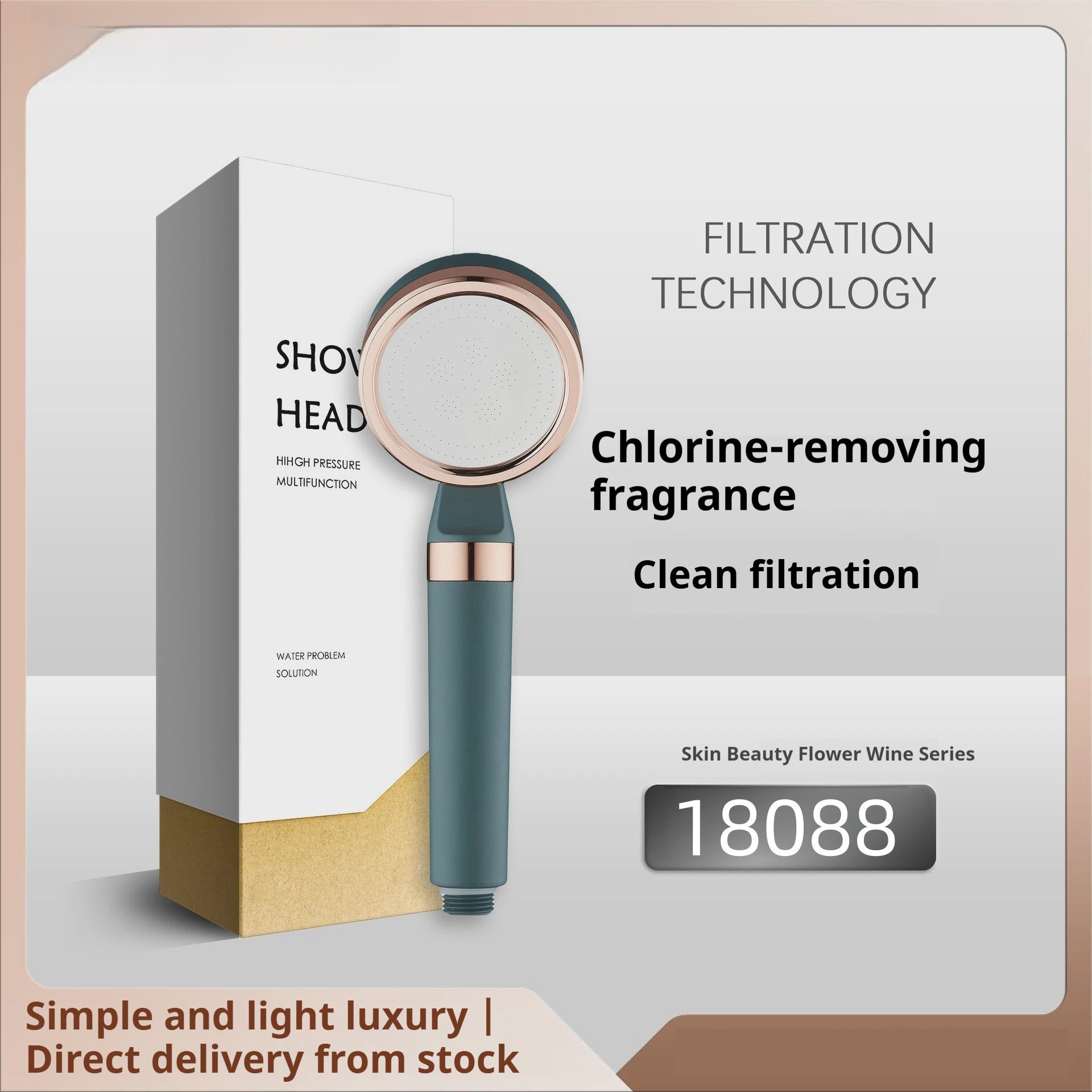 Skin Care Chlorine Removal Fragrance Hand-held Shower Booster Filter