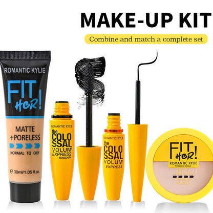 4 IN1 Bronzing Powder Concealing Foundation Makeup Set