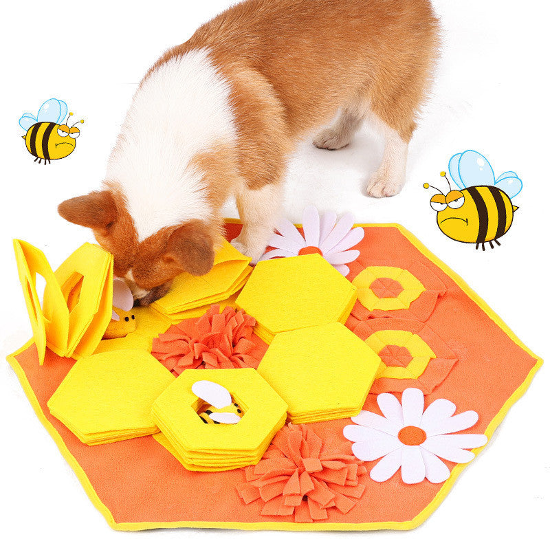 Pet Bee Sniffing Pad Dog Hide Food Training Supplies