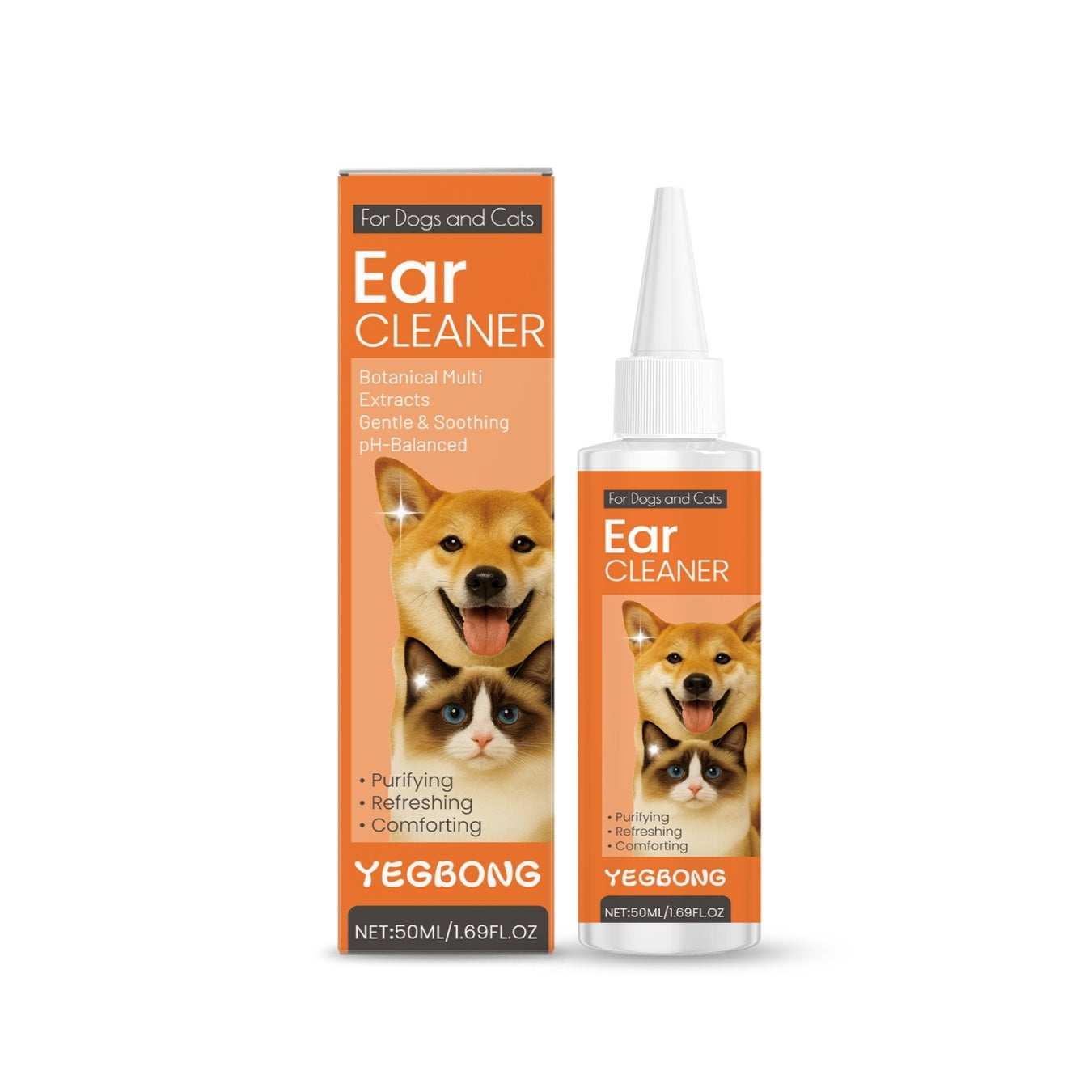 Pet Earwax Odor, Dog Ear Cleaning And Care, Moisturizing Drops