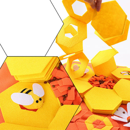 Pet Bee Sniffing Pad Dog Hide Food Training Supplies