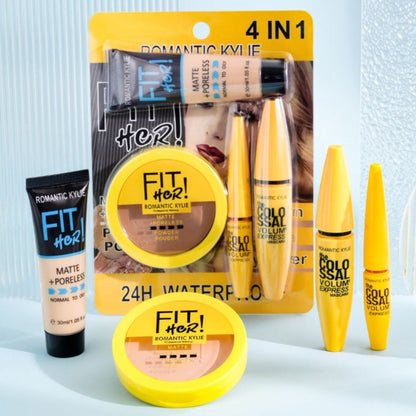 4 IN1 Bronzing Powder Concealing Foundation Makeup Set