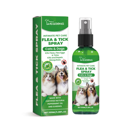 Dog Cat Hair Skin Insect Repellent Daily Gentle Cleaning Care Solution