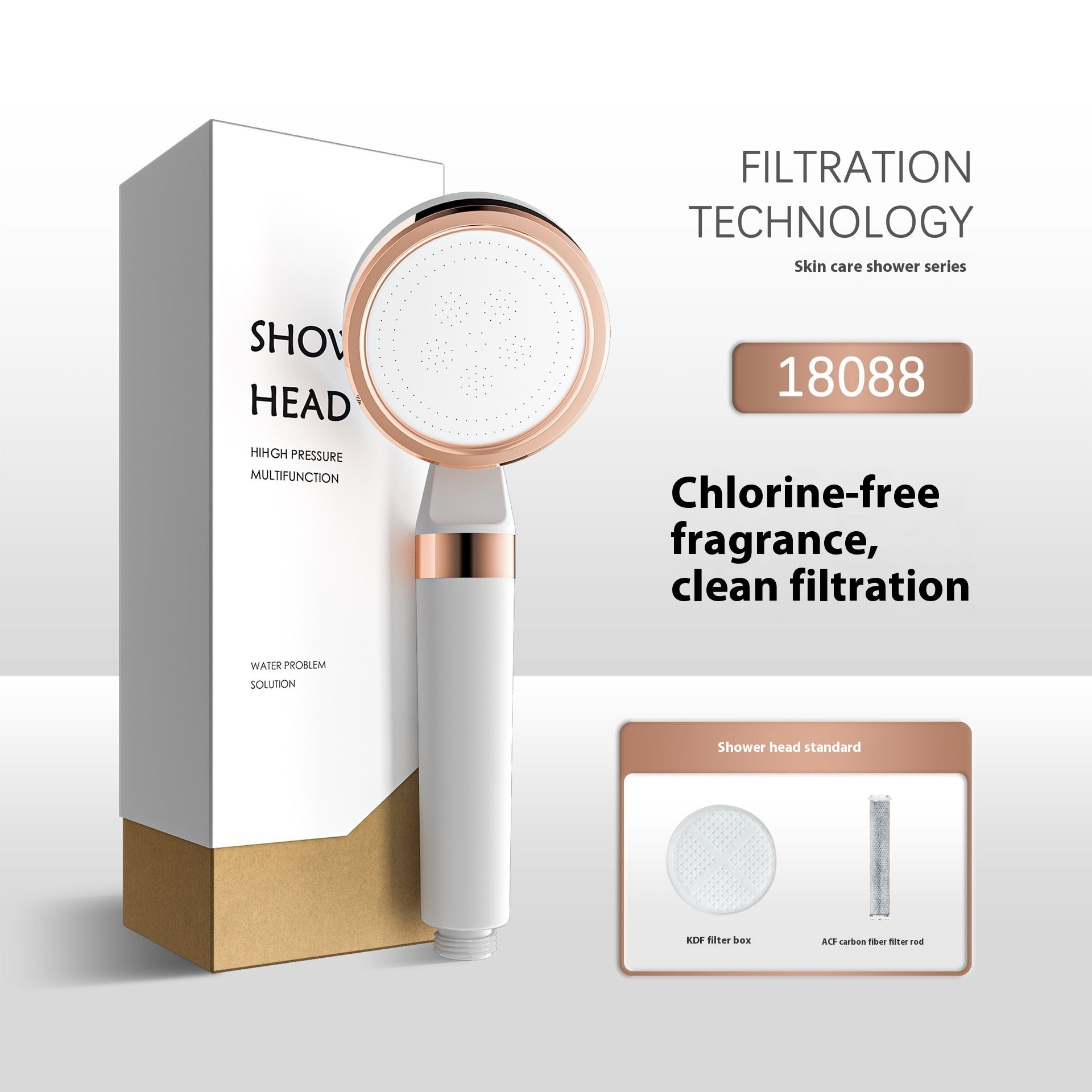 Skin Care Chlorine Removal Fragrance Hand-held Shower Booster Filter