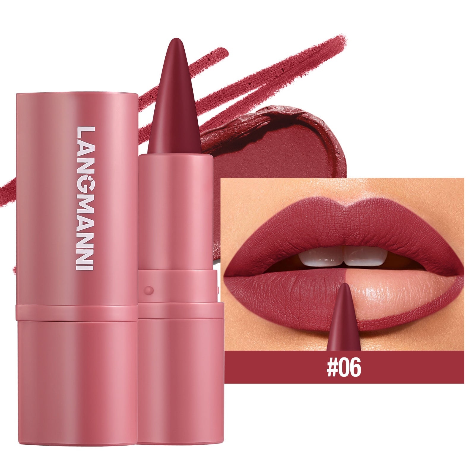 Multifunctional Lip Liner Lipstick Pen Matte