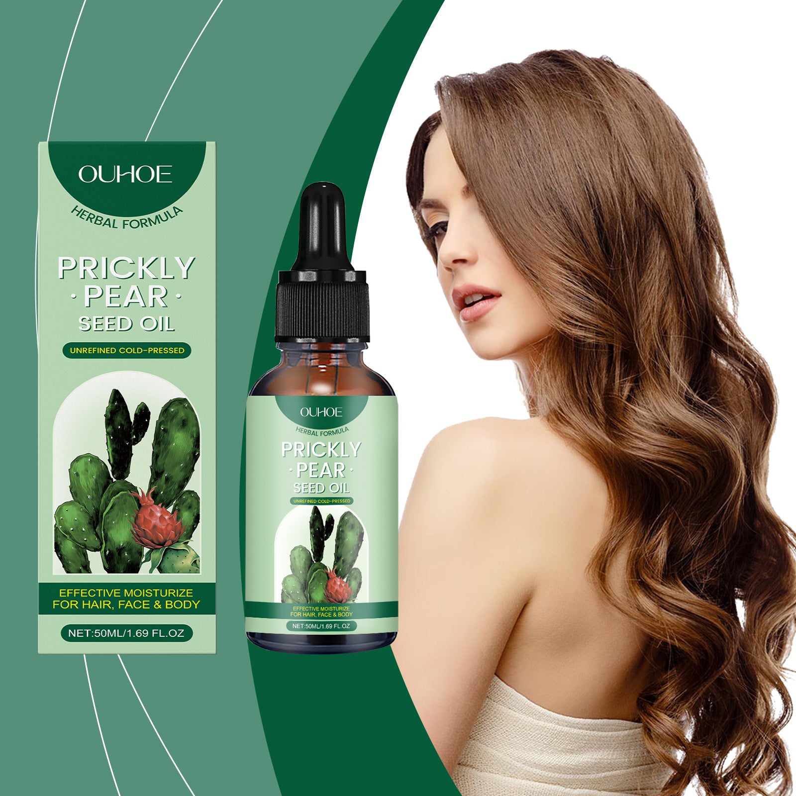 Cactus Daily Hair Gentle Moisturizing Whole Body Skin Plant Body Care Massage Essential Oil