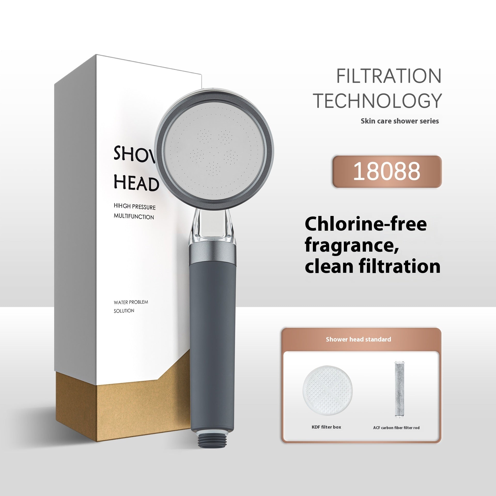 Skin Care Chlorine Removal Fragrance Hand-held Shower Booster Filter