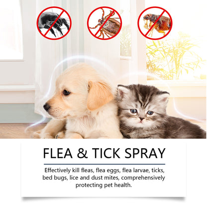 Dog Cat Hair Skin Insect Repellent Daily Gentle Cleaning Care Solution